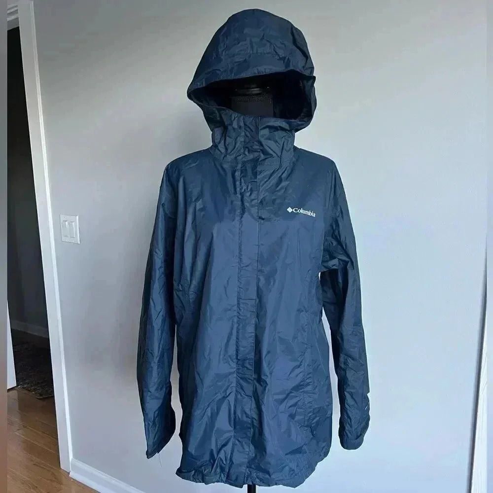 Navy Blue Women’s Columbia Rain Coat 1X